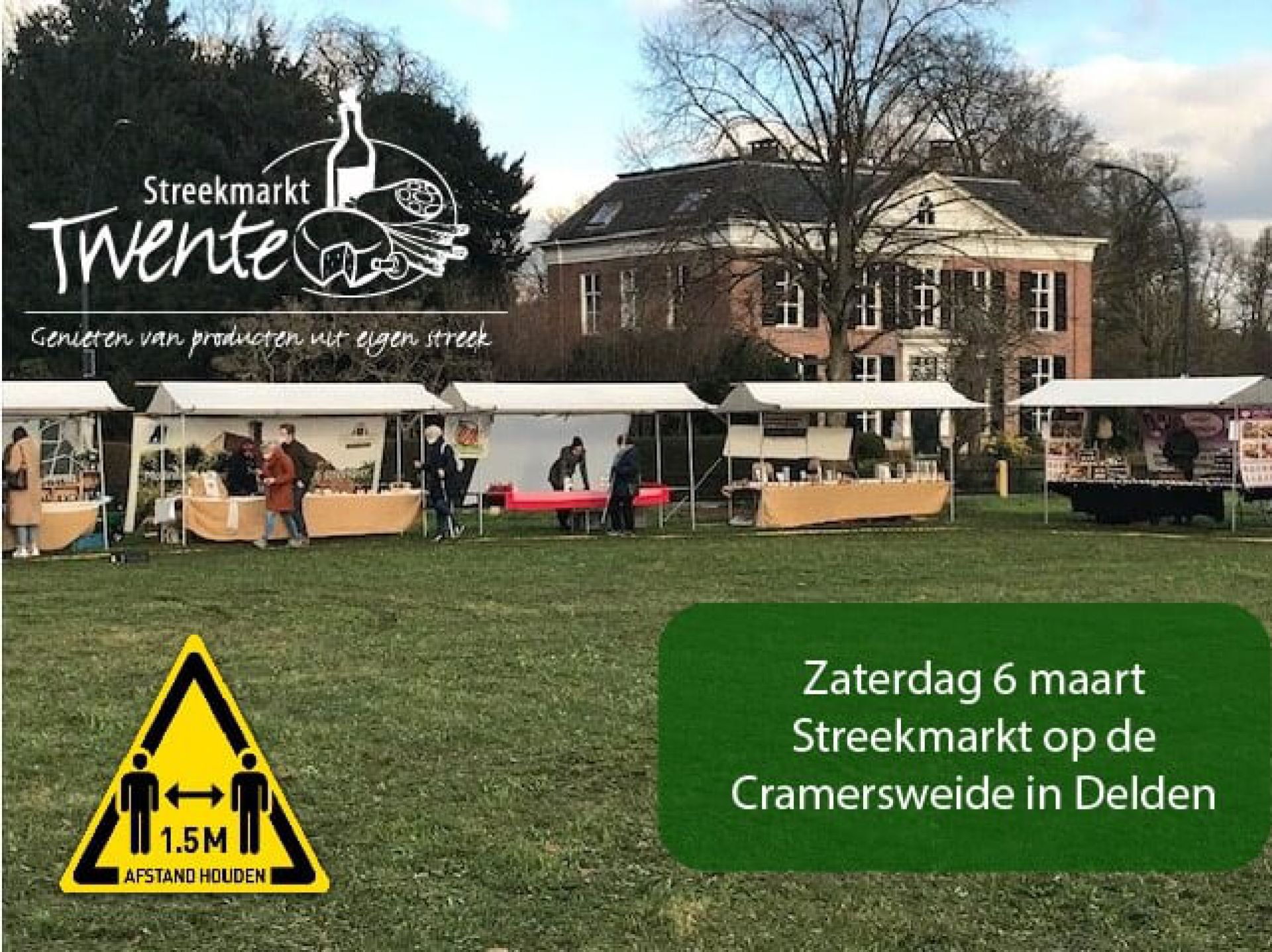 Streekmarkt in Delden weer van start na pauze van 2 maanden
