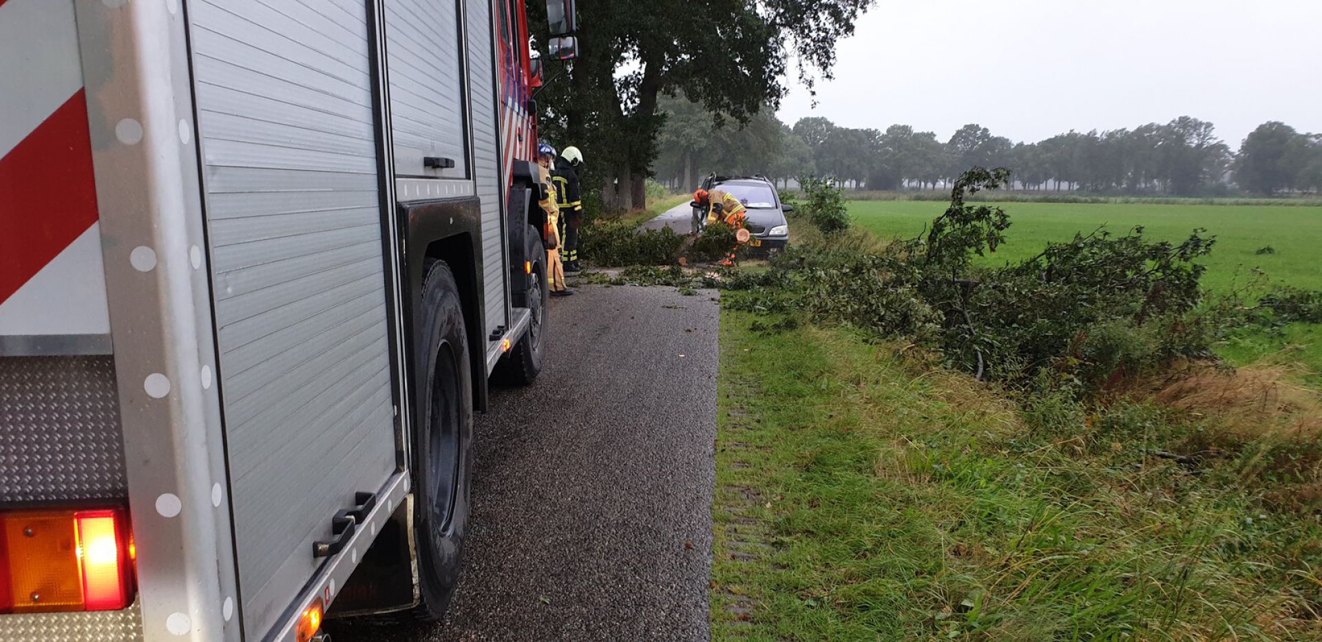 Gewonde bij ongeval door storm in Ambt Delden