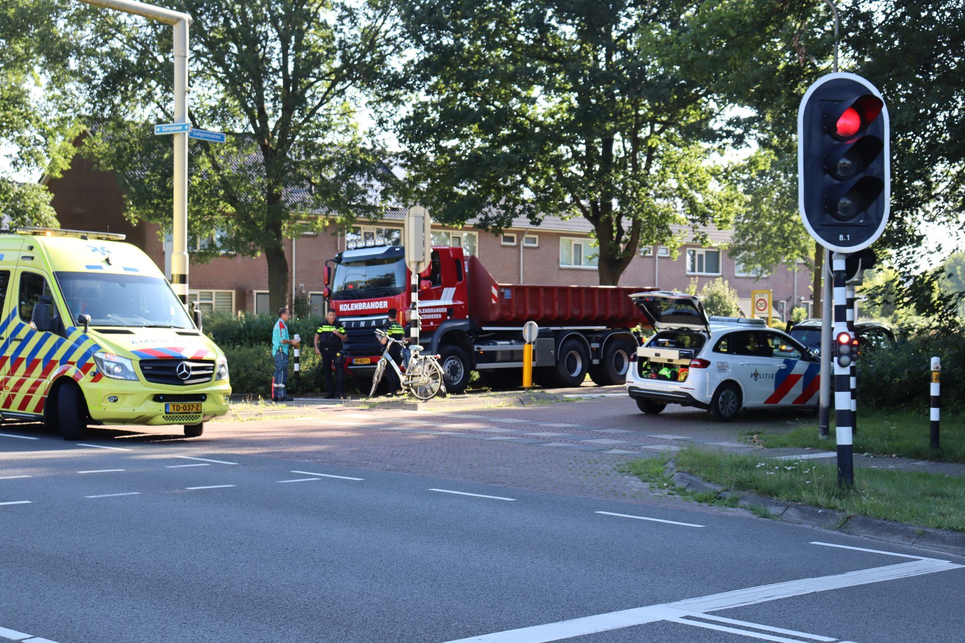 Fietser gewond bij aanrijding met vrachtwagen aan Galgenmaten Delden