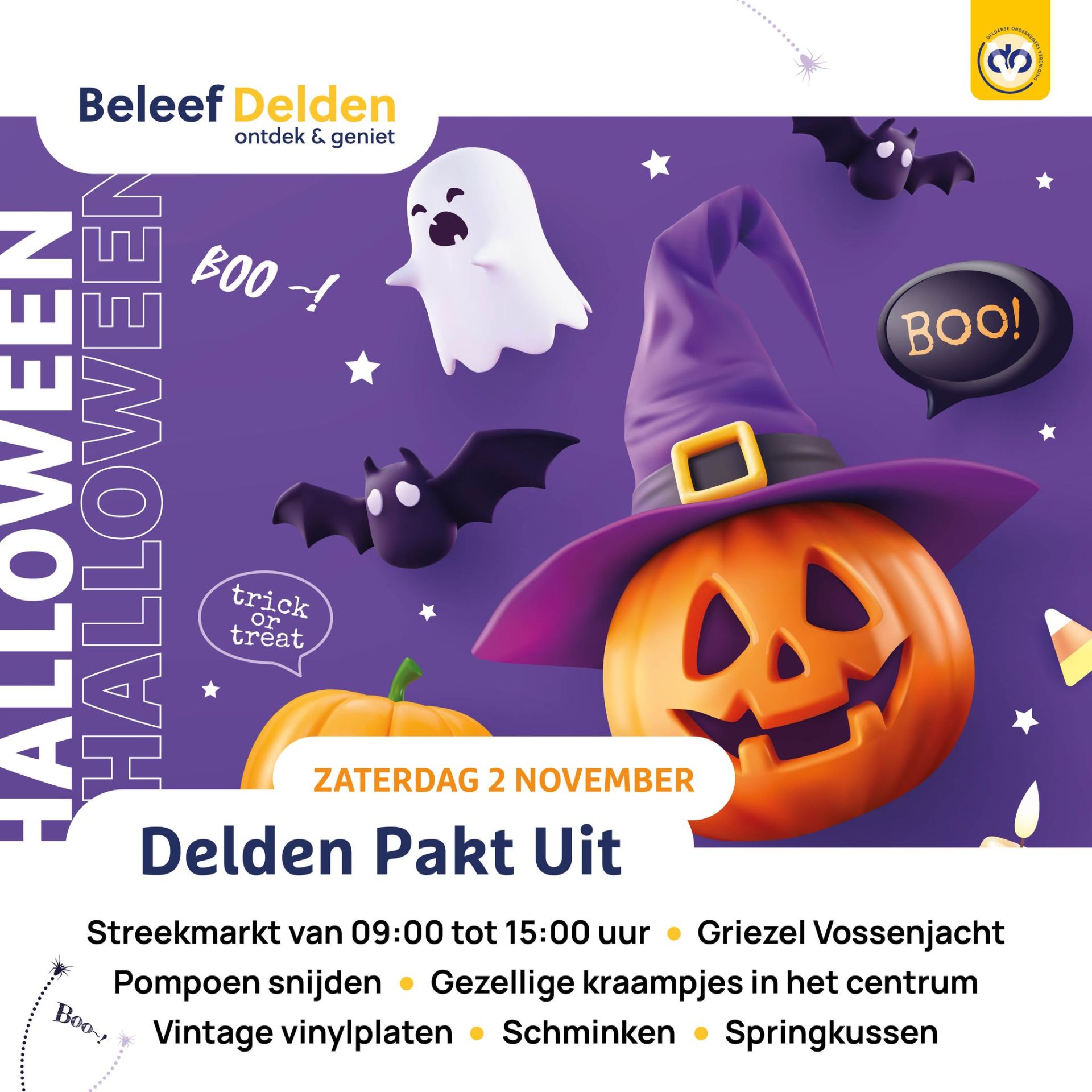 Delden pakt uit Halloween editie