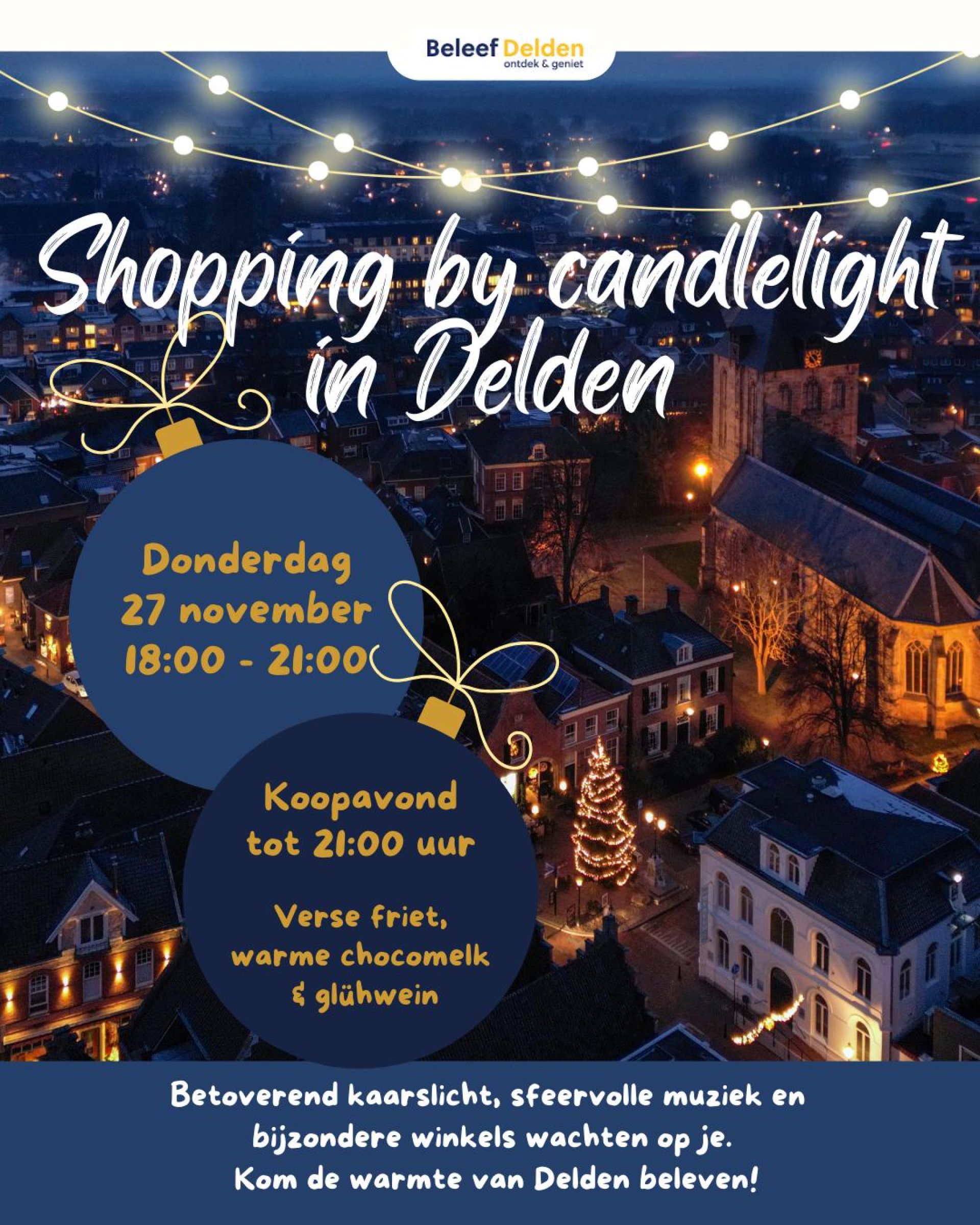Shoping by candlelight in Delden