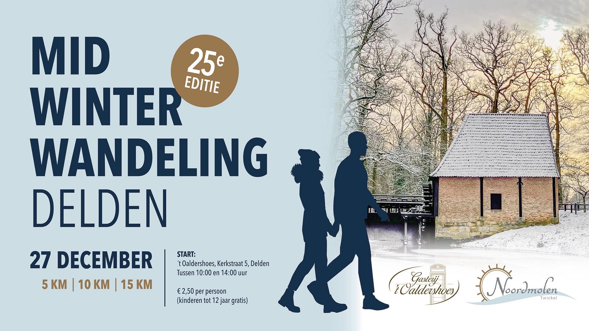 Wie doet er mee met de 25ste Midwinterwandeling Delden?
