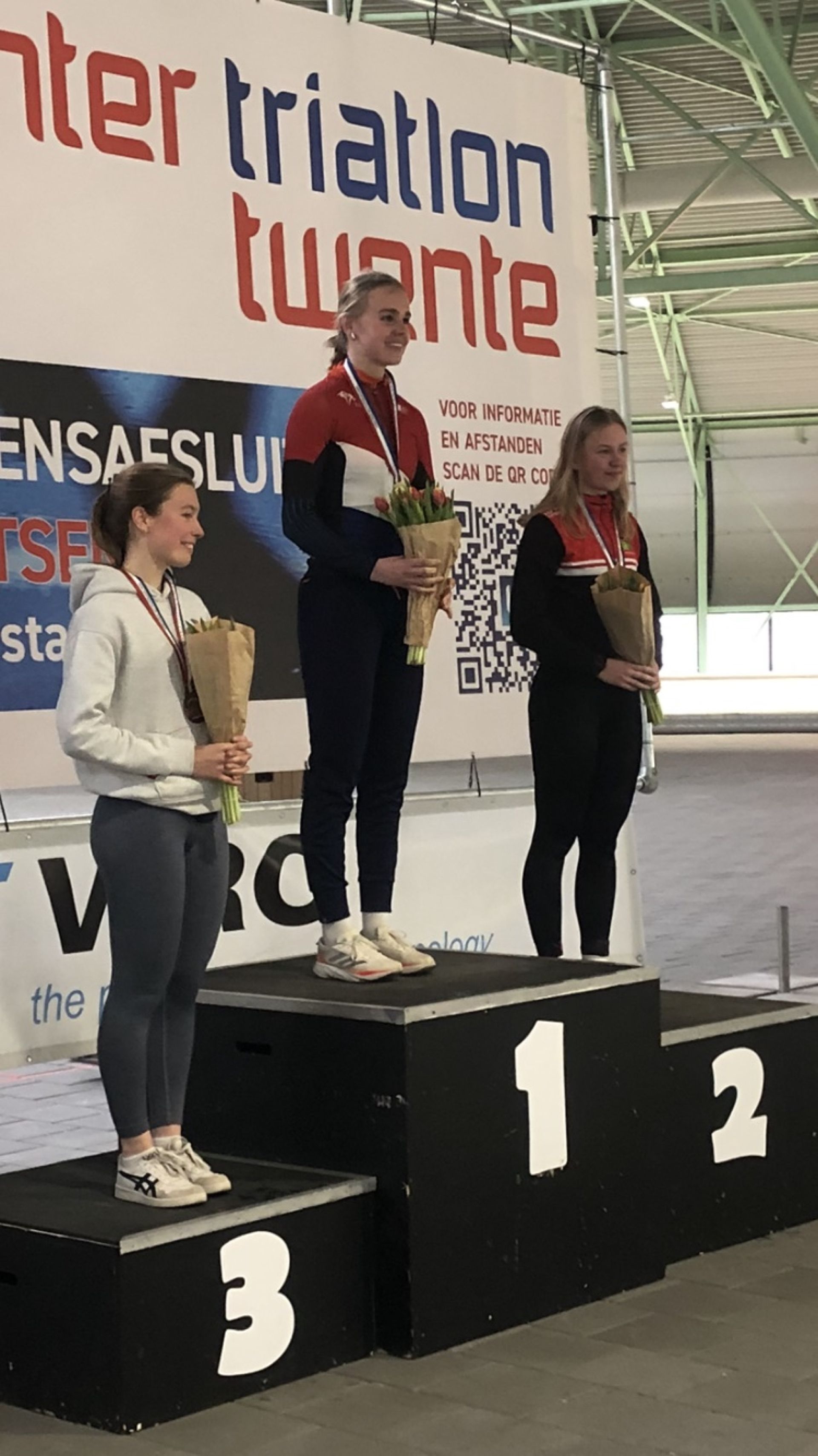 Deldense Sophie Exterkate Nederlands Kampioen Wintertriatlon