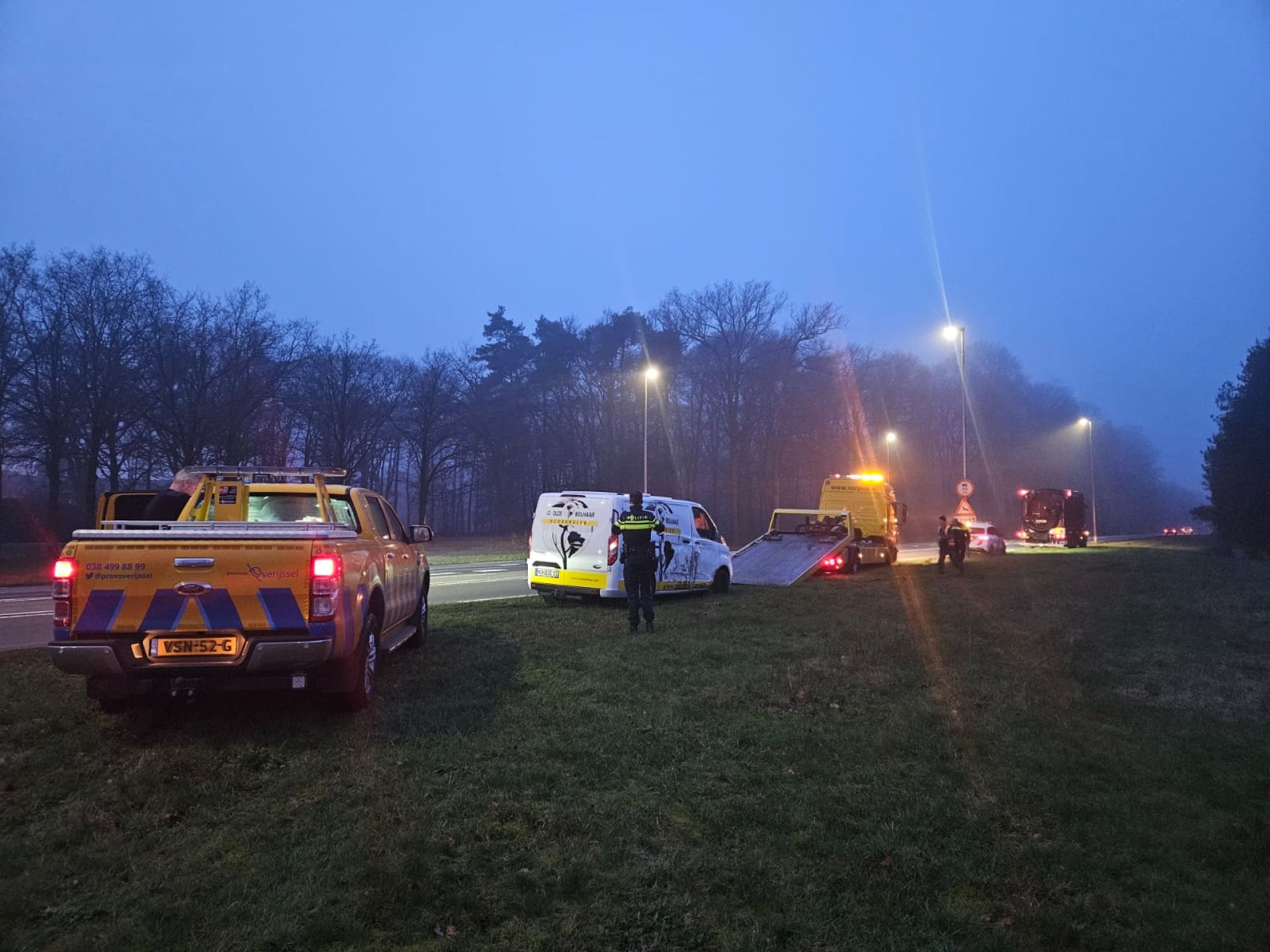 Alleen blikschade bij ongeval op N346 bij Delden
