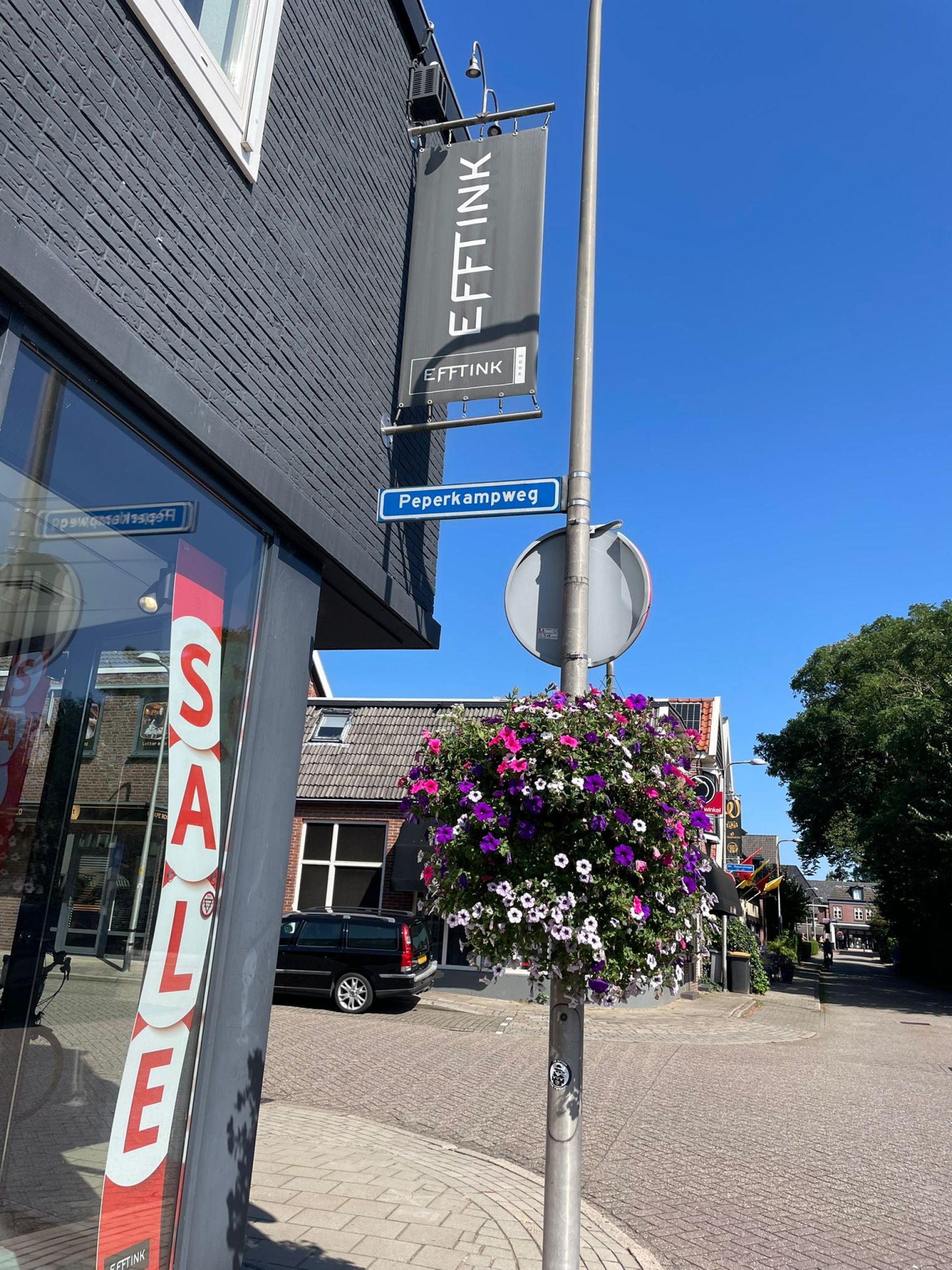 Centrum van Delden in bloei