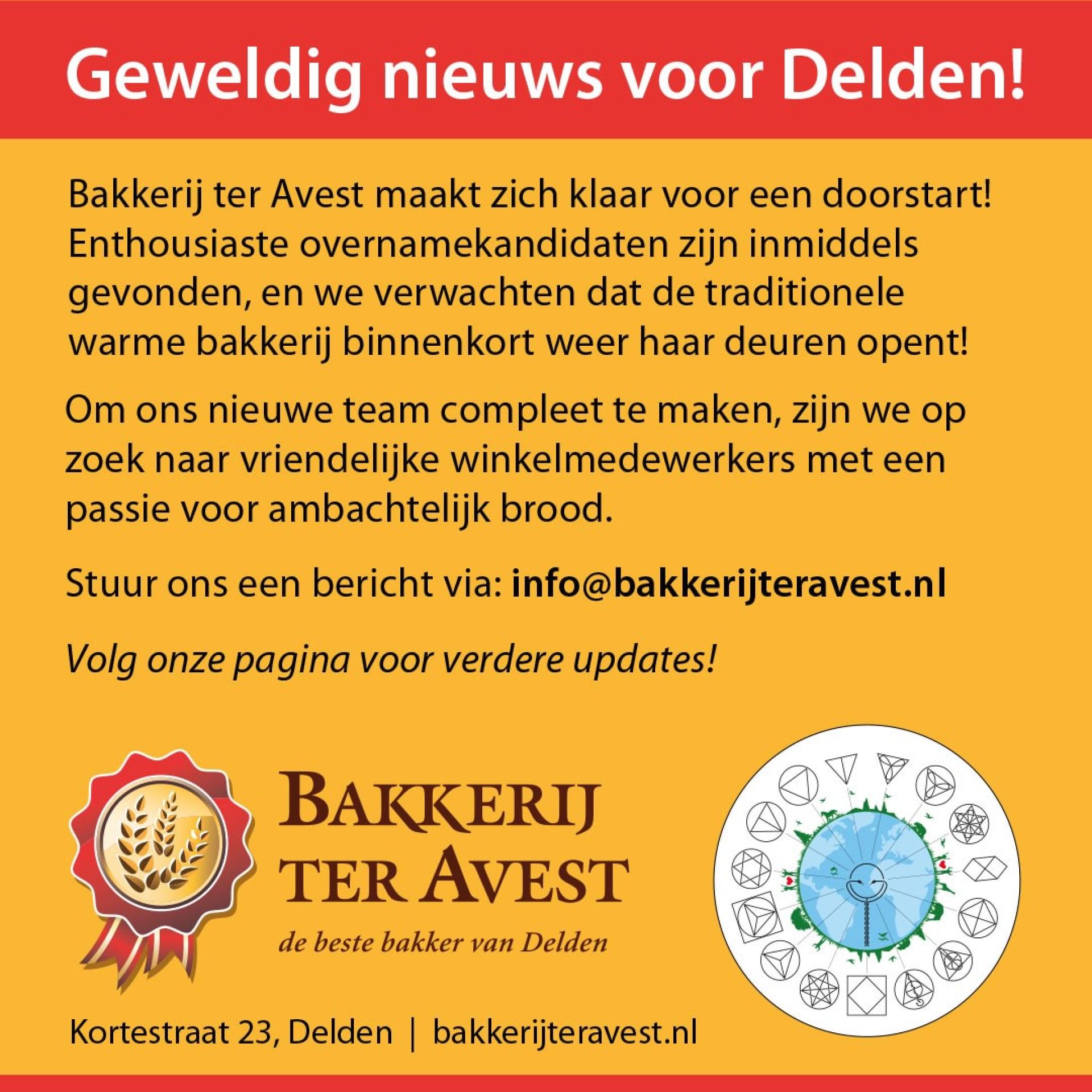 Bakkerij ter Avest in Delden snel weer open?