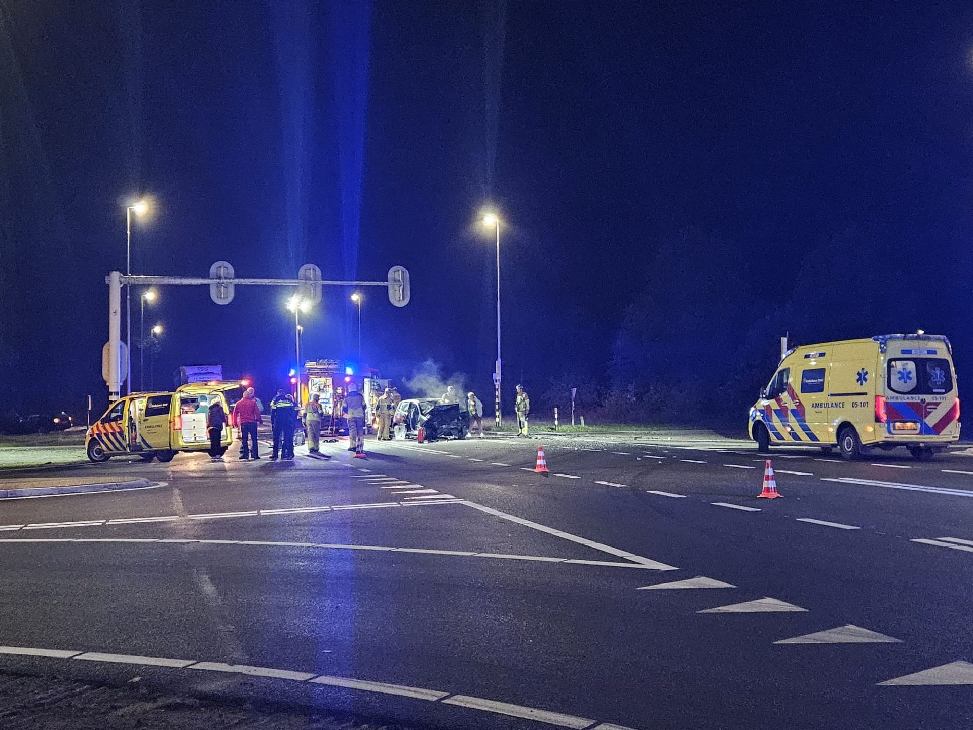 Persoon gewond bij botsing op N346 bij Delden
