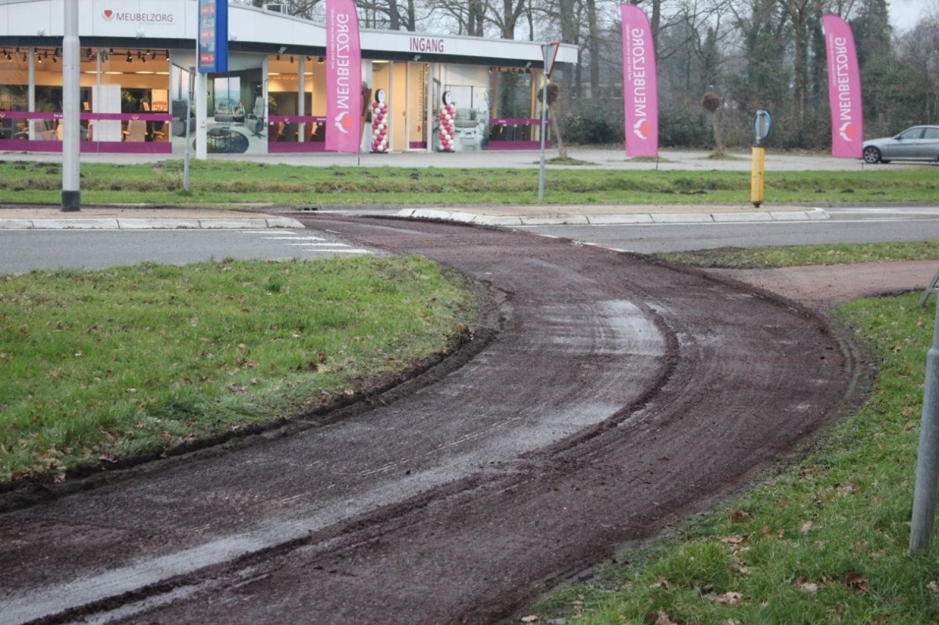 ​Fietspad rontonde Europalaan Delden vernieuwd