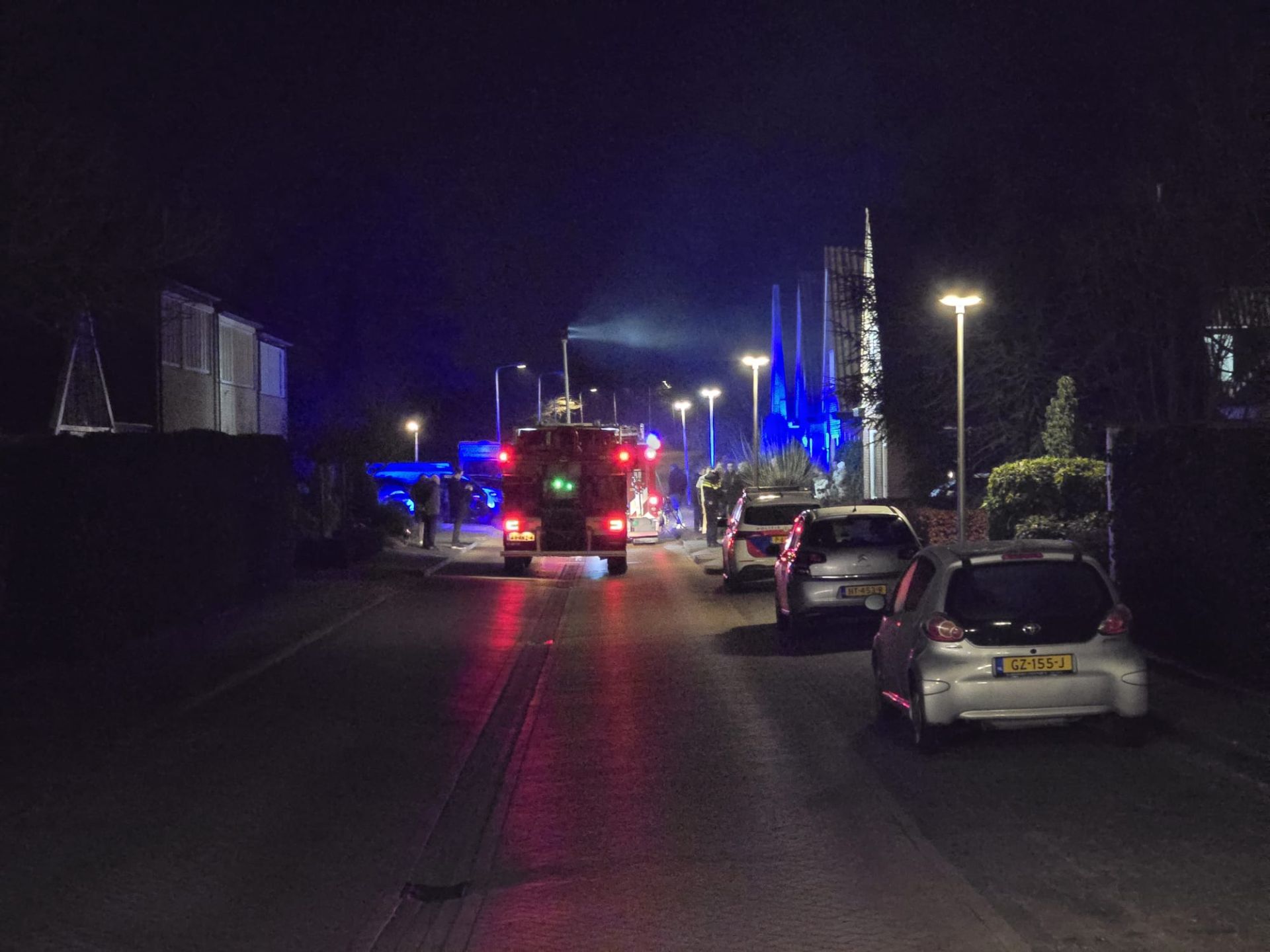 Brandweer rukt uit voor brand in bijgebouw aan Sportlaan