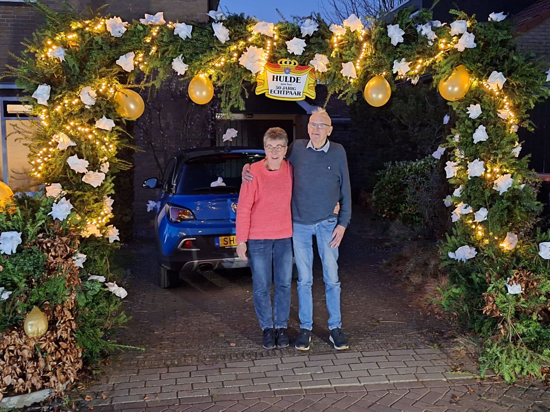 Jan en Coby Naafs 50 jaar getrouwd