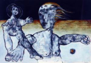 Ans Wortel - monotype - 32x48cm - 1963