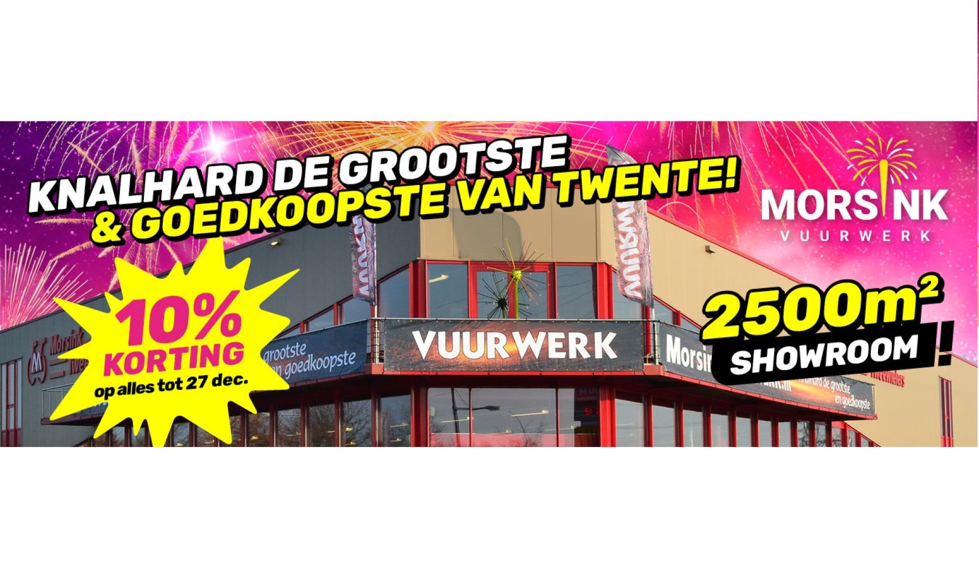 Knallend het jaar uit met Morsink Vuurwerk uit Goor