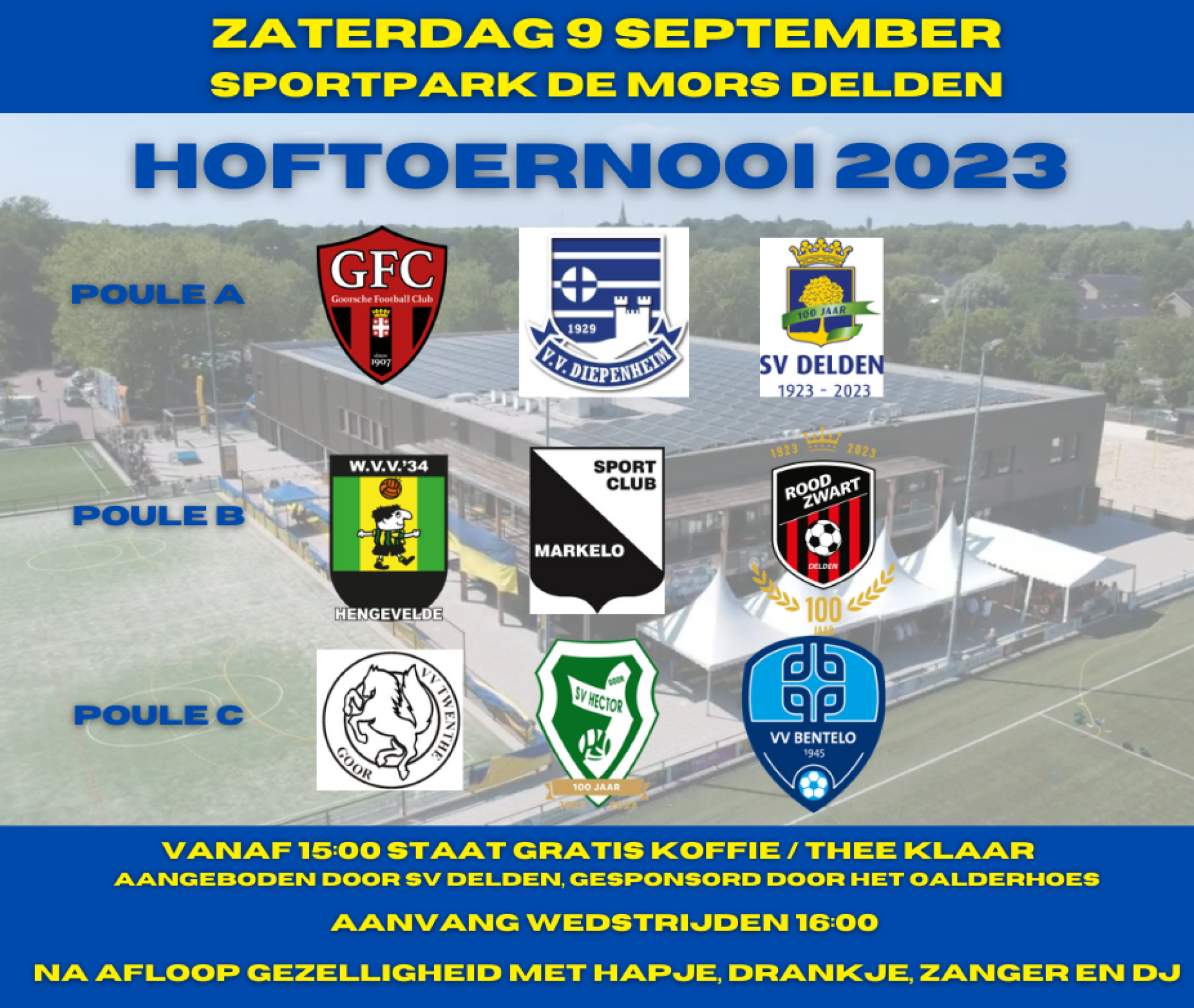 SV Delden organisator Hoftoernooi 2023: Indeling bekend