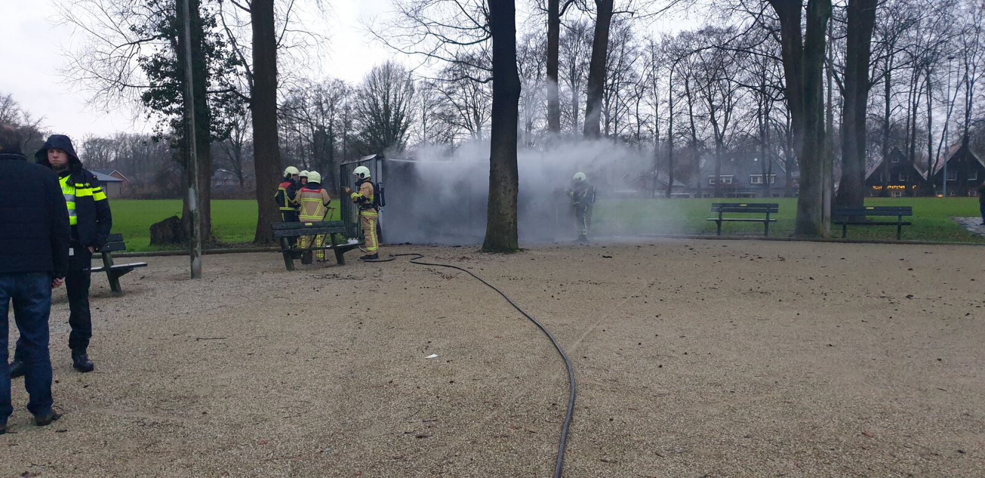 Opslag jeu de boules vereniging Delden compleet uitgebrand