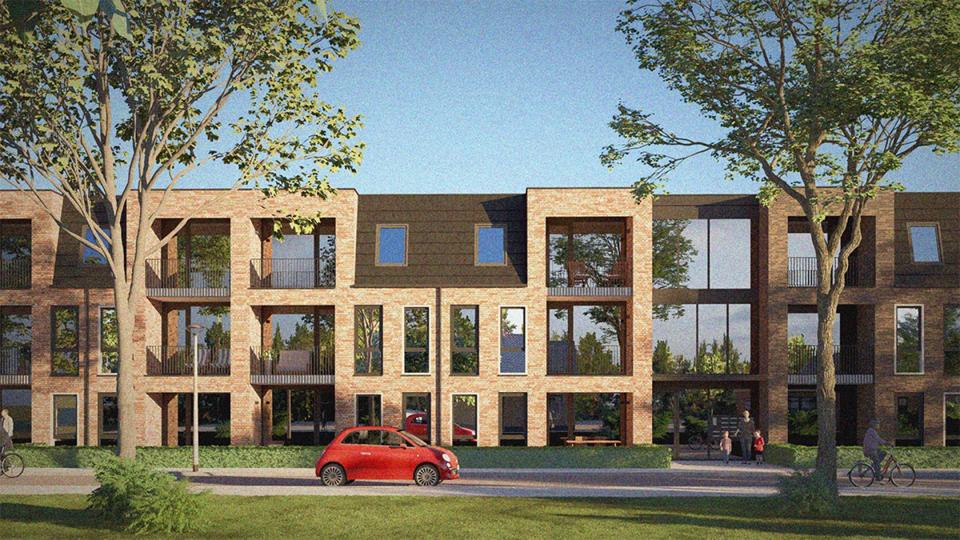 Eerste impressies nieuwbouw 44 appartementen Reigerstraat Delden