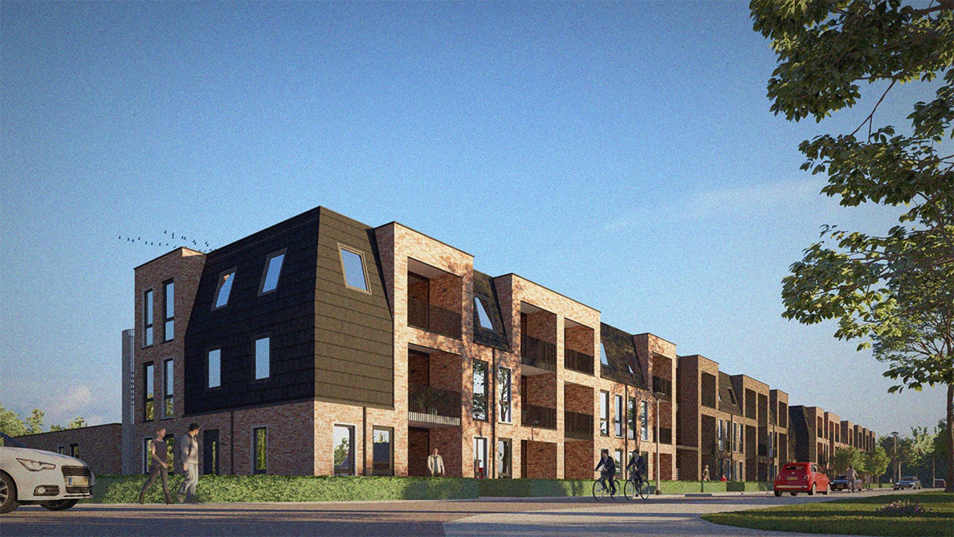 Eerste impressies nieuwbouw 44 appartementen Reigerstraat Delden