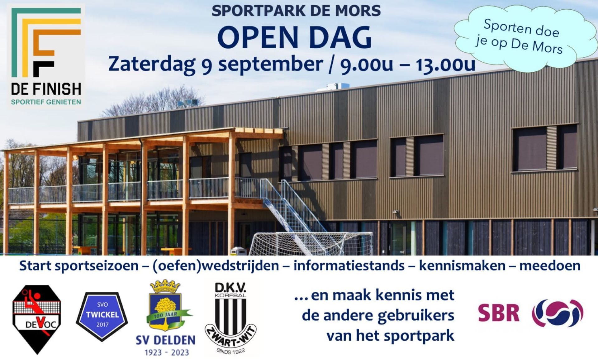 Sportclubs op de Mors houden gezamenlijke open dag op zaterdag 9 september