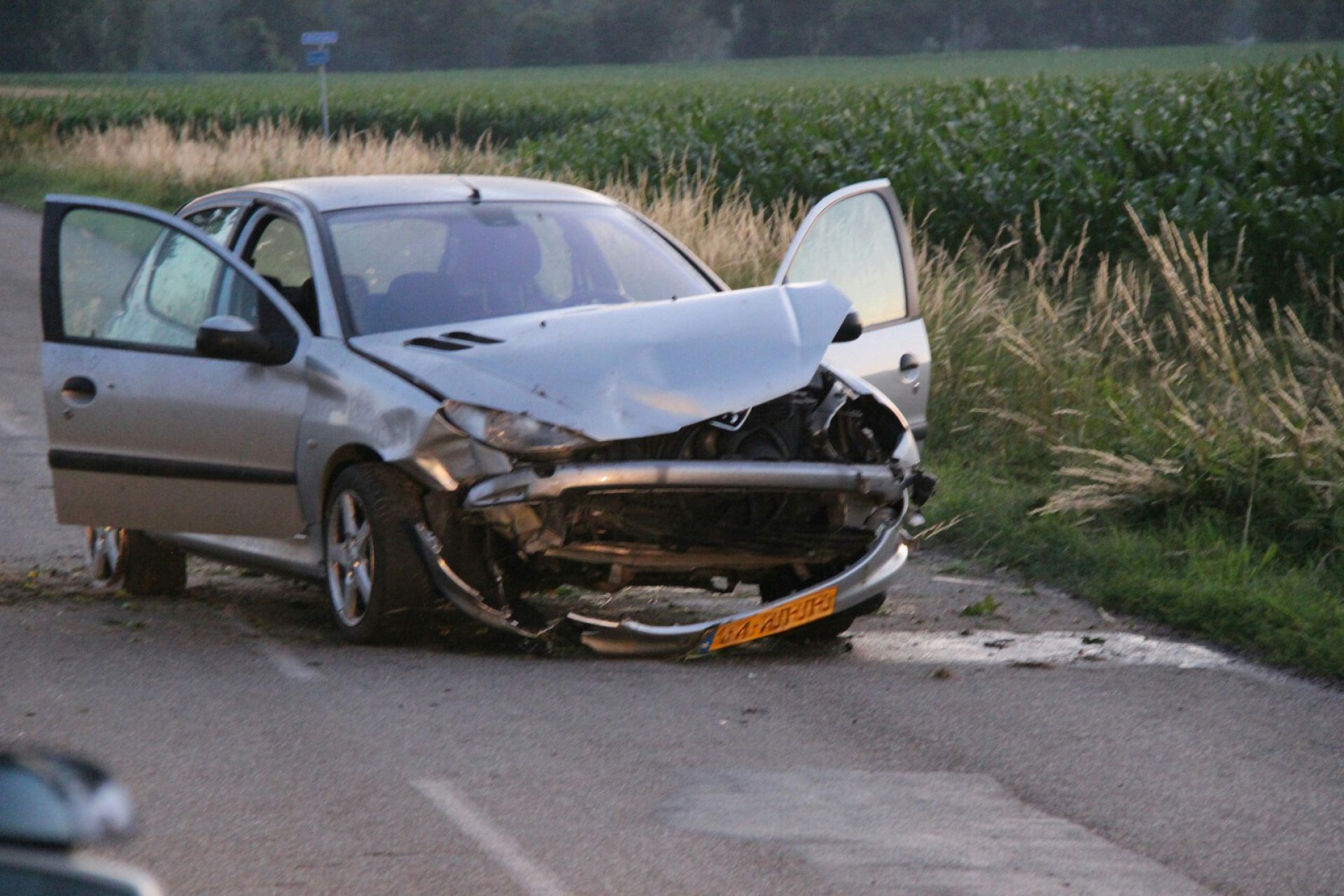 Gewonde bij eenzijdig ongeval op de Bollenweg in Ambt Delden
