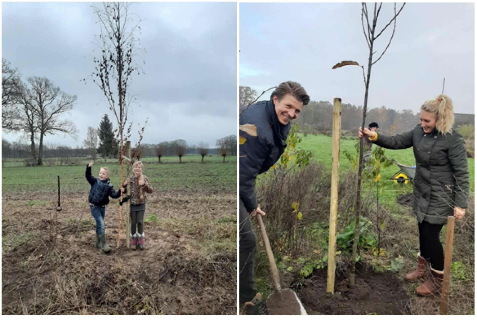 Kinderen van Erve Hooyerink planten dit jaar bomen op Boomfeestdag 