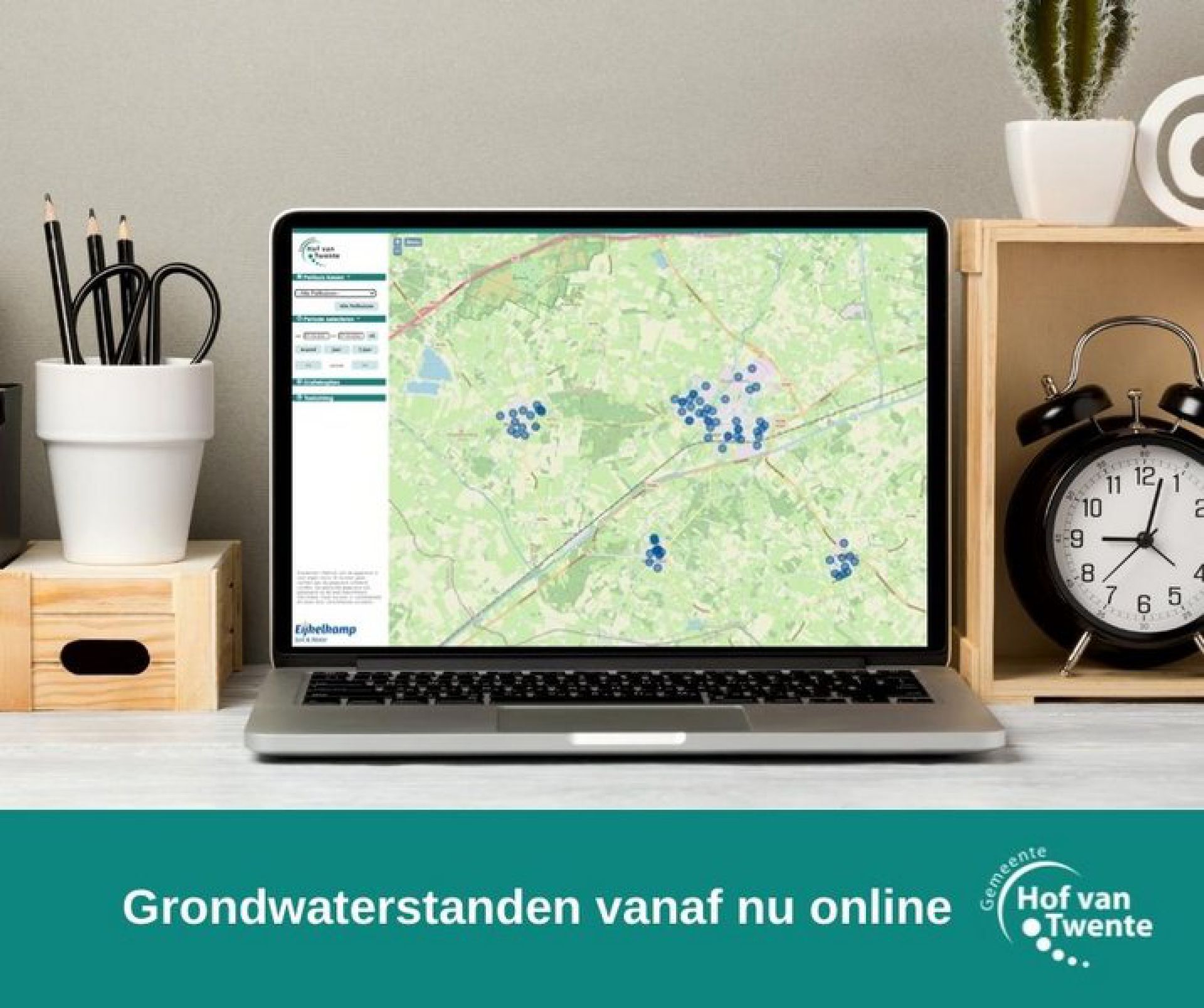 Deldense grondwaterstanden vanaf heden online in te zien
