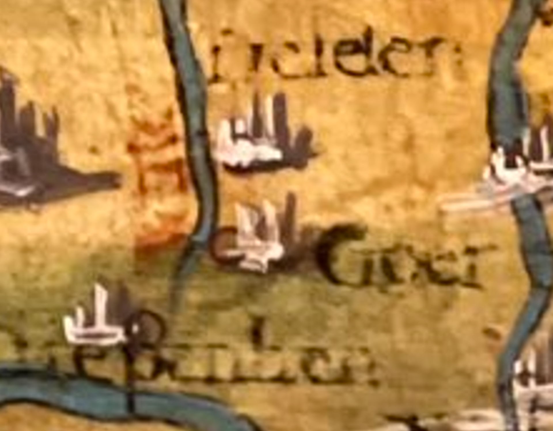 De geschiedenis van Delden in Beeld - Delden op oude kaart in Florence