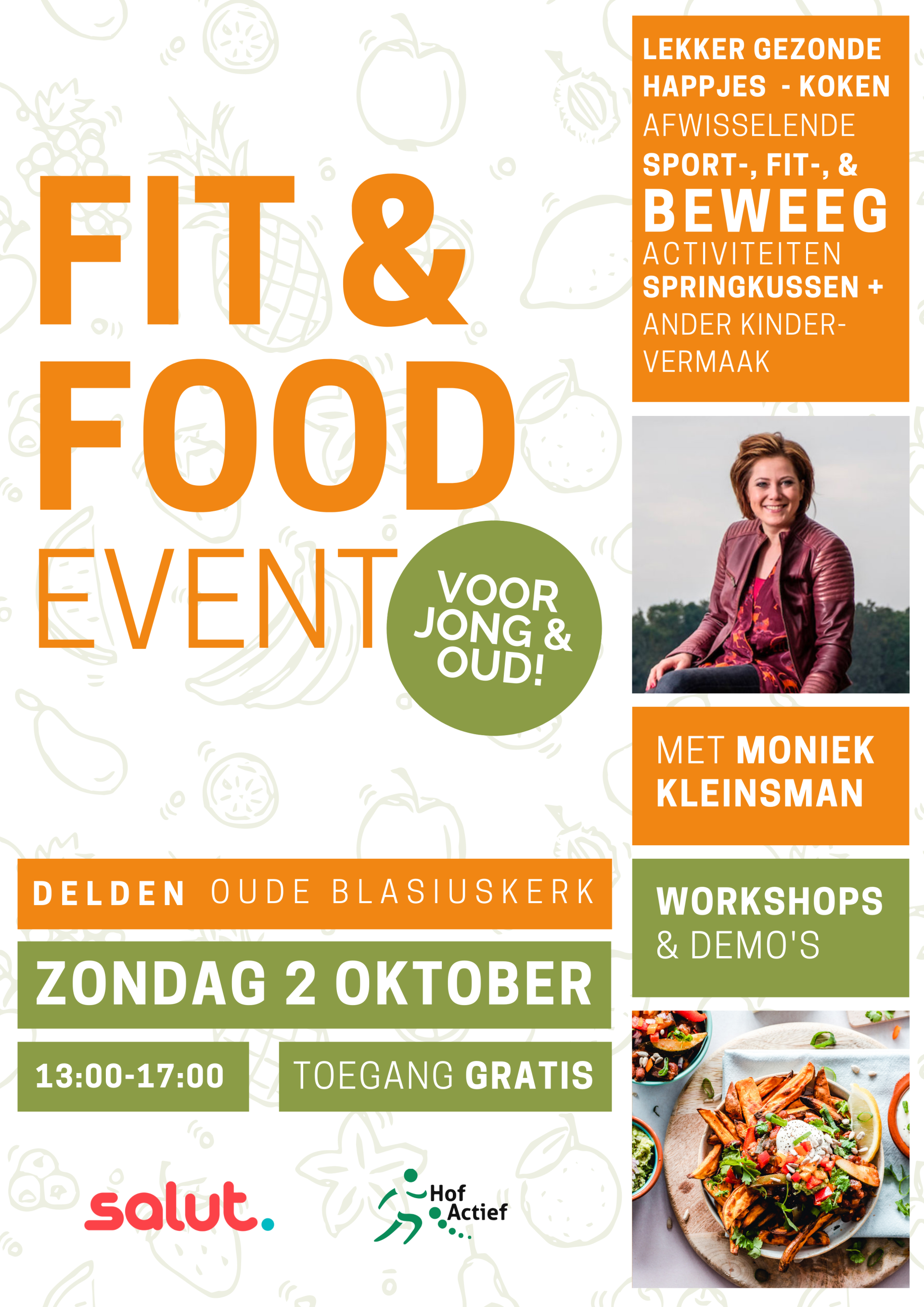 Schaatskampioene Moniek Kleinsman opent eerste Fit & Food Event in Delden 
