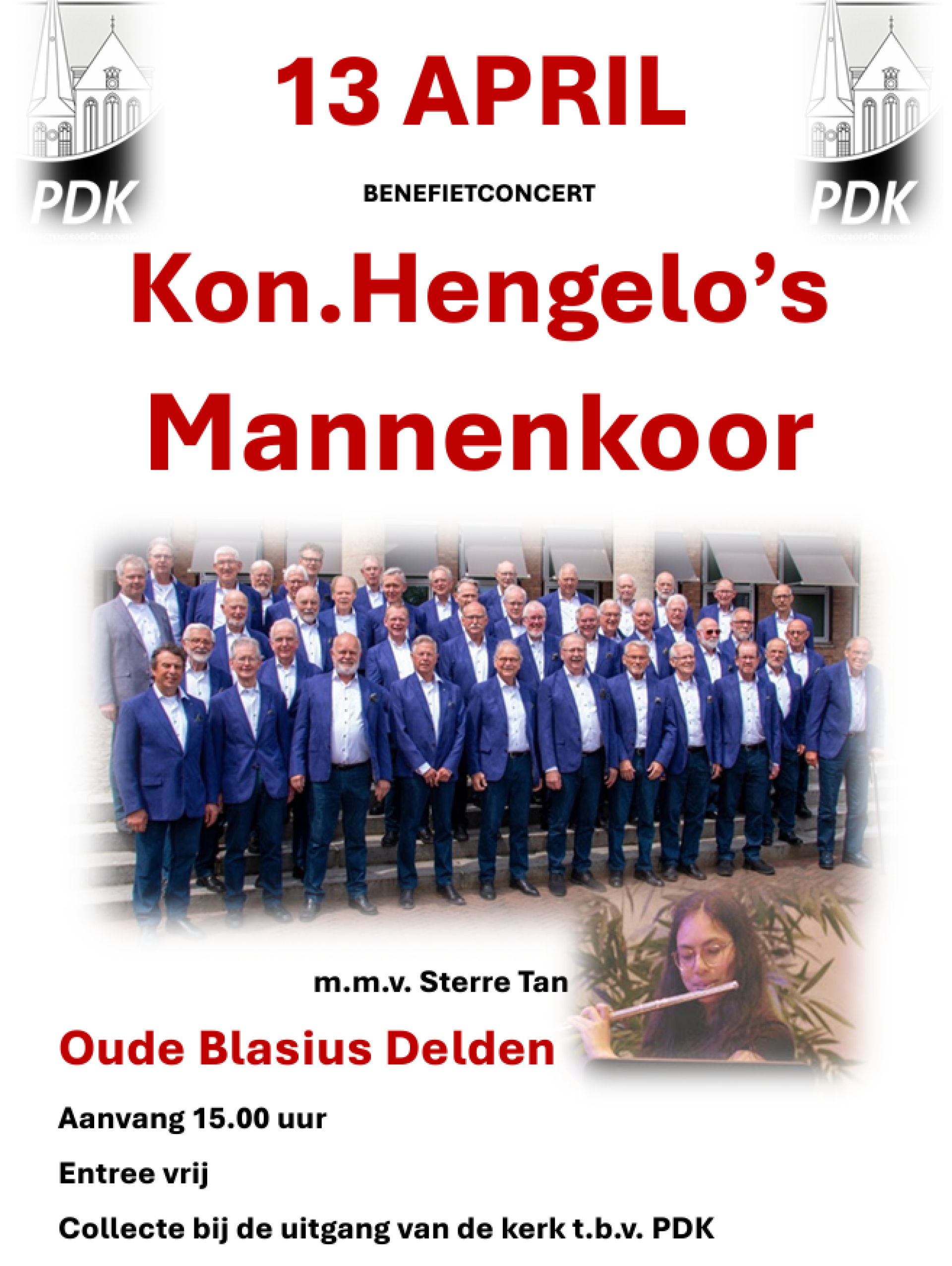 ​Koninklijk Hengelo&rsquo;s Mannenkoor op Palmzondag in de Oude Blasius