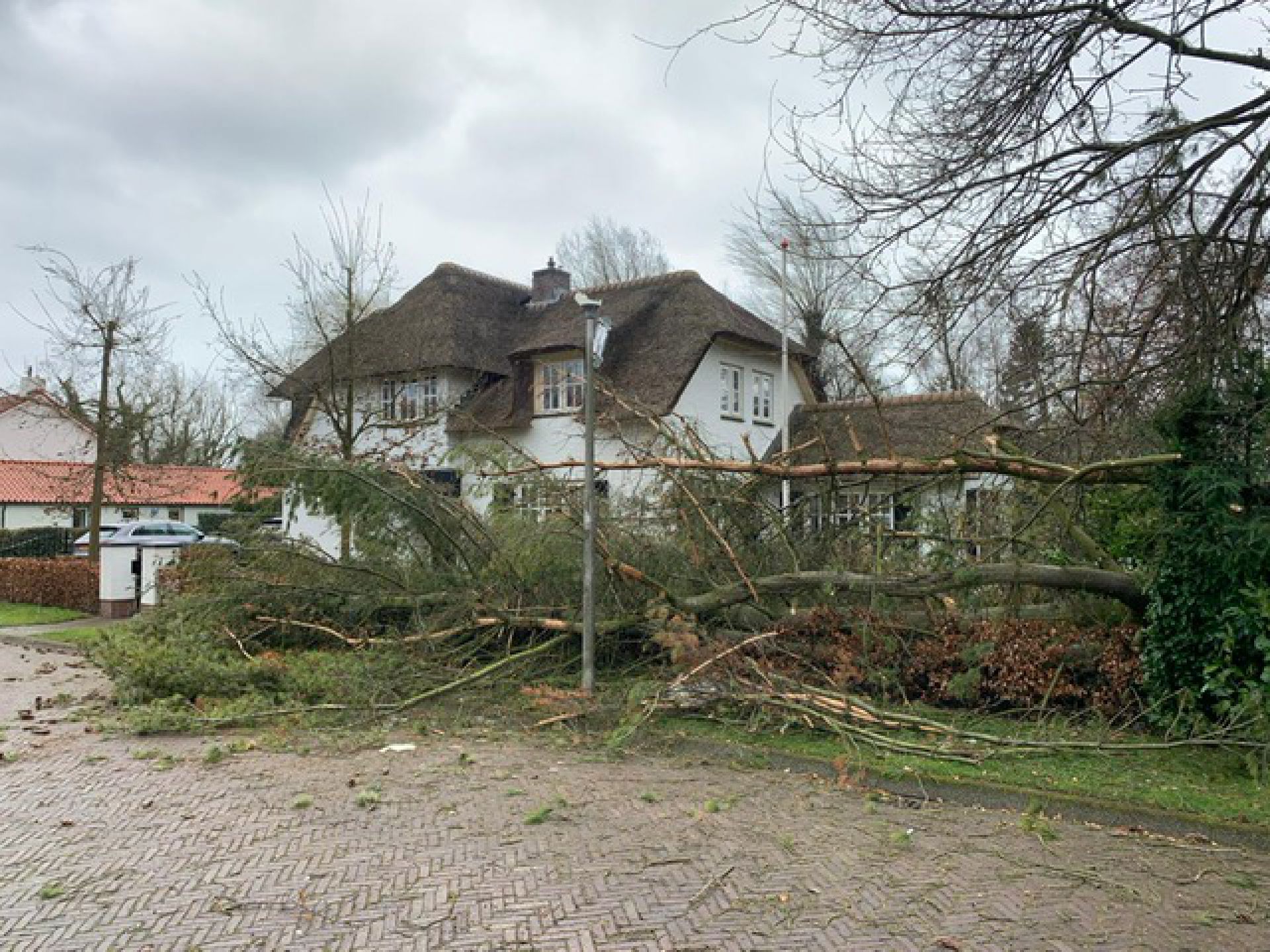 Storm eist meer slachtoffers: Ook spar op Villapark omgewaaid