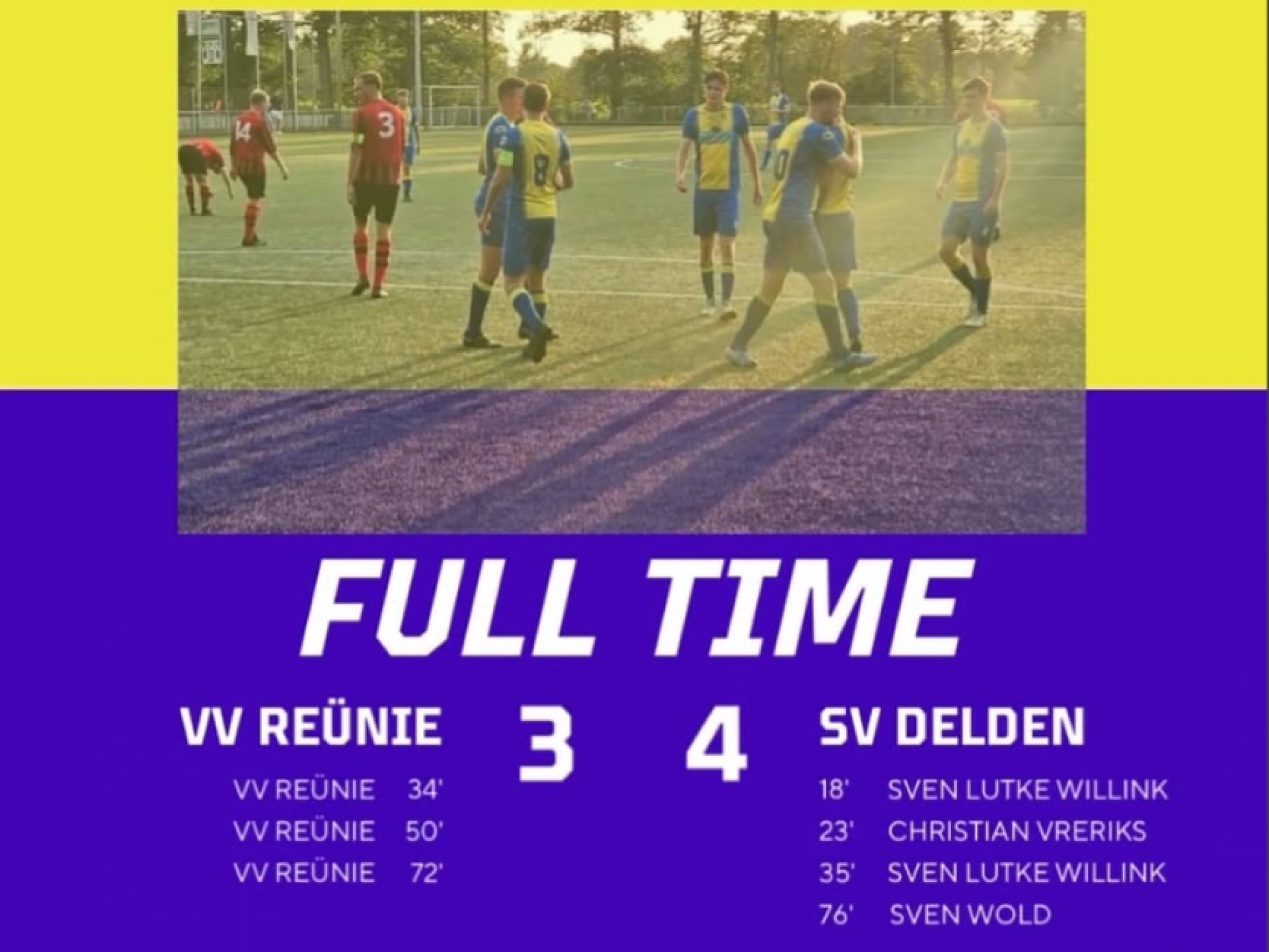 Eerste zege voor Rood Zwart - SV Delden verslaat Re&uuml;nie