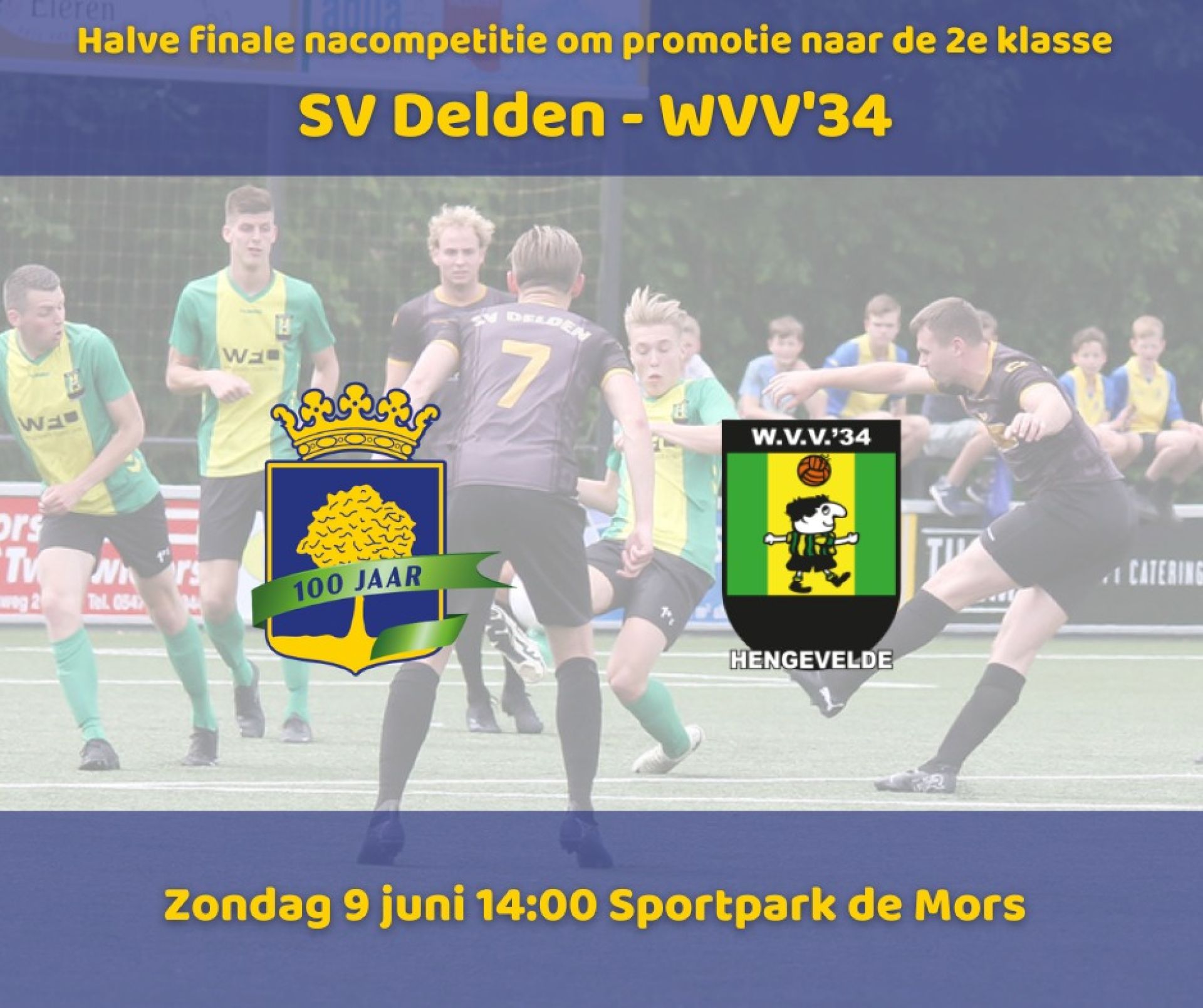 SV Delden ontmoet WVV in strijd om plek in finale nacompetitie