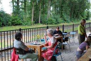 Opening van de beeldenexpositie Kunststation Delden