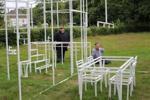 Opening van de beeldenexpositie Kunststation Delden
