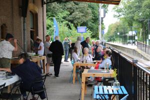 Opening van de beeldenexpositie Kunststation Delden