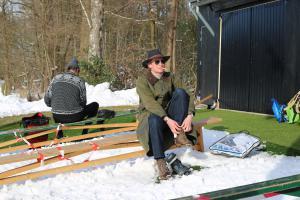 Schaatspret op natuurijsbaan Twickel bij Delden