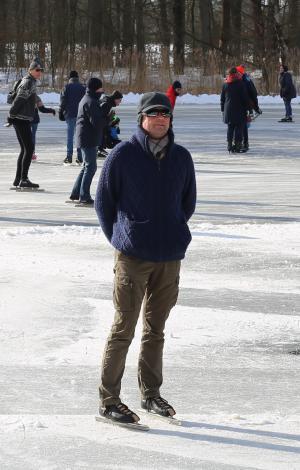 Schaatspret op natuurijsbaan Twickel bij Delden