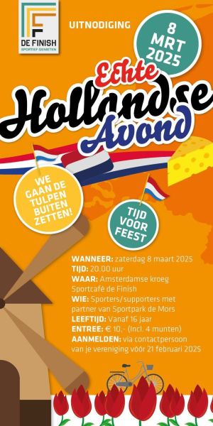 Inschrijving Hollandse avond de Mors verlengd