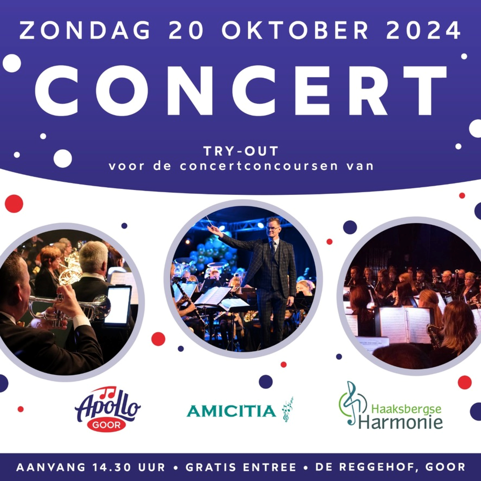 Gratis Try-out-concert Amicitia in Reggehof Goor
